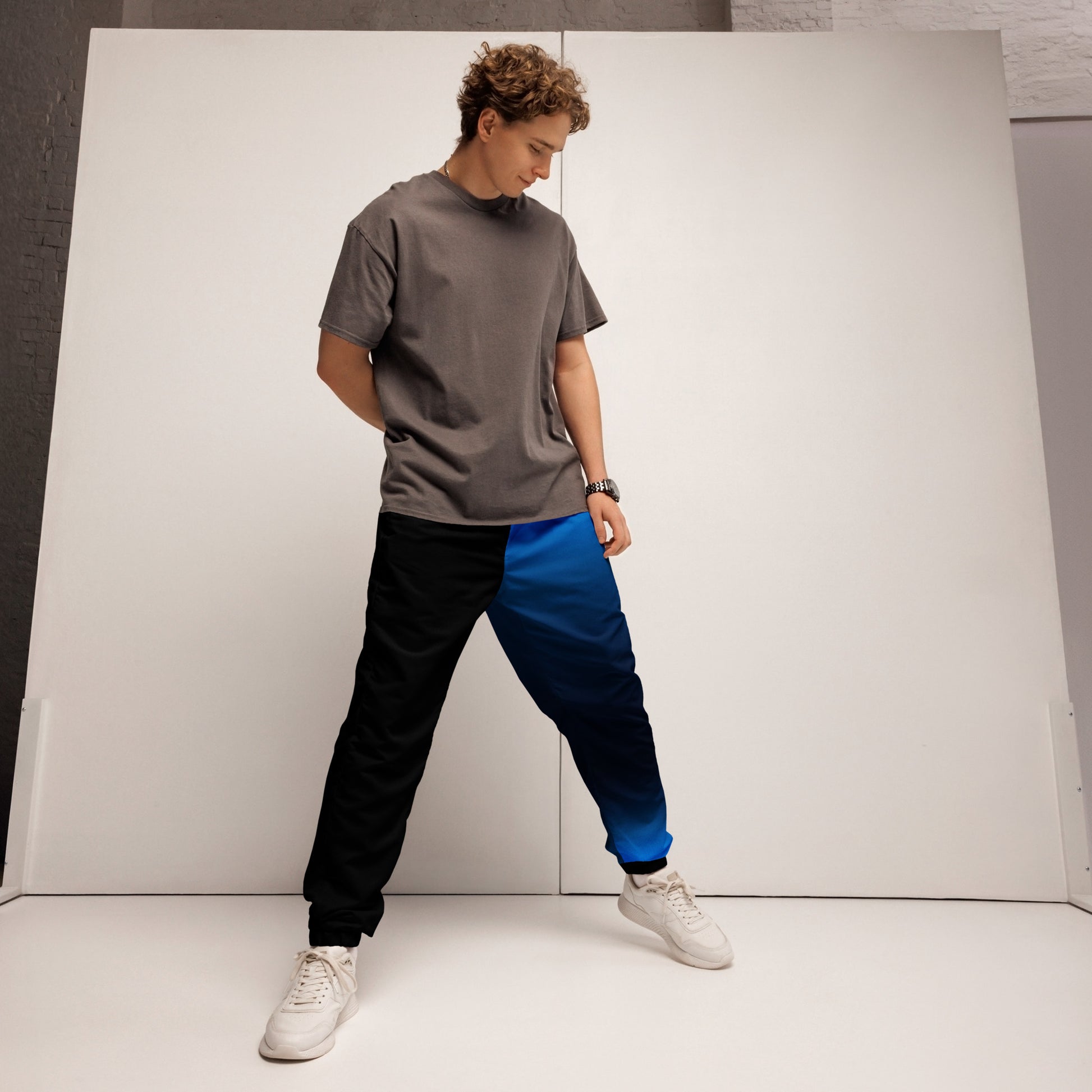 Humble Sportswear™ Men's Fire Blue Track Pants - Mireille Fine Art