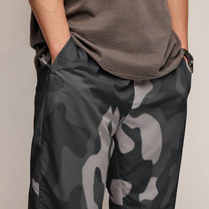 Humble Sportswear, men's grey camo all-over print track pants 