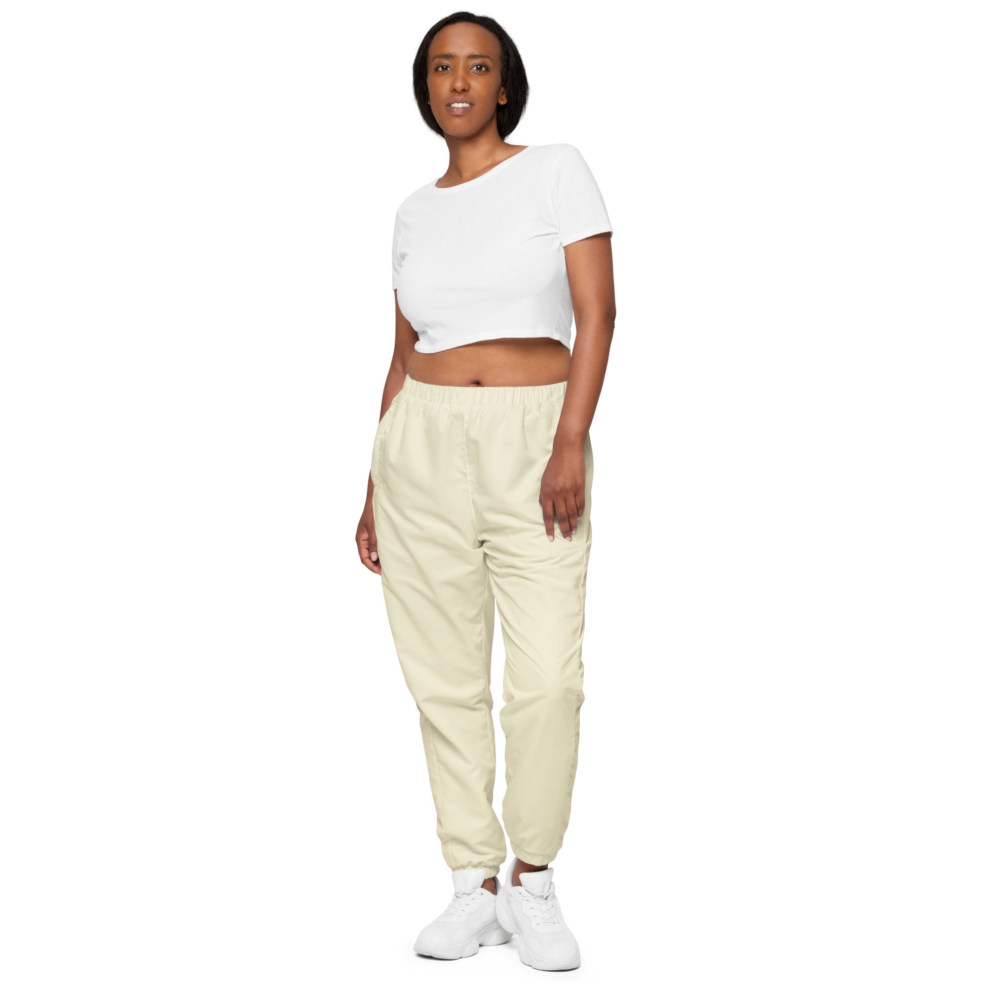 Humble Sportswear™ Women's Ivory Cream Track Pants - Mireille Fine Art
