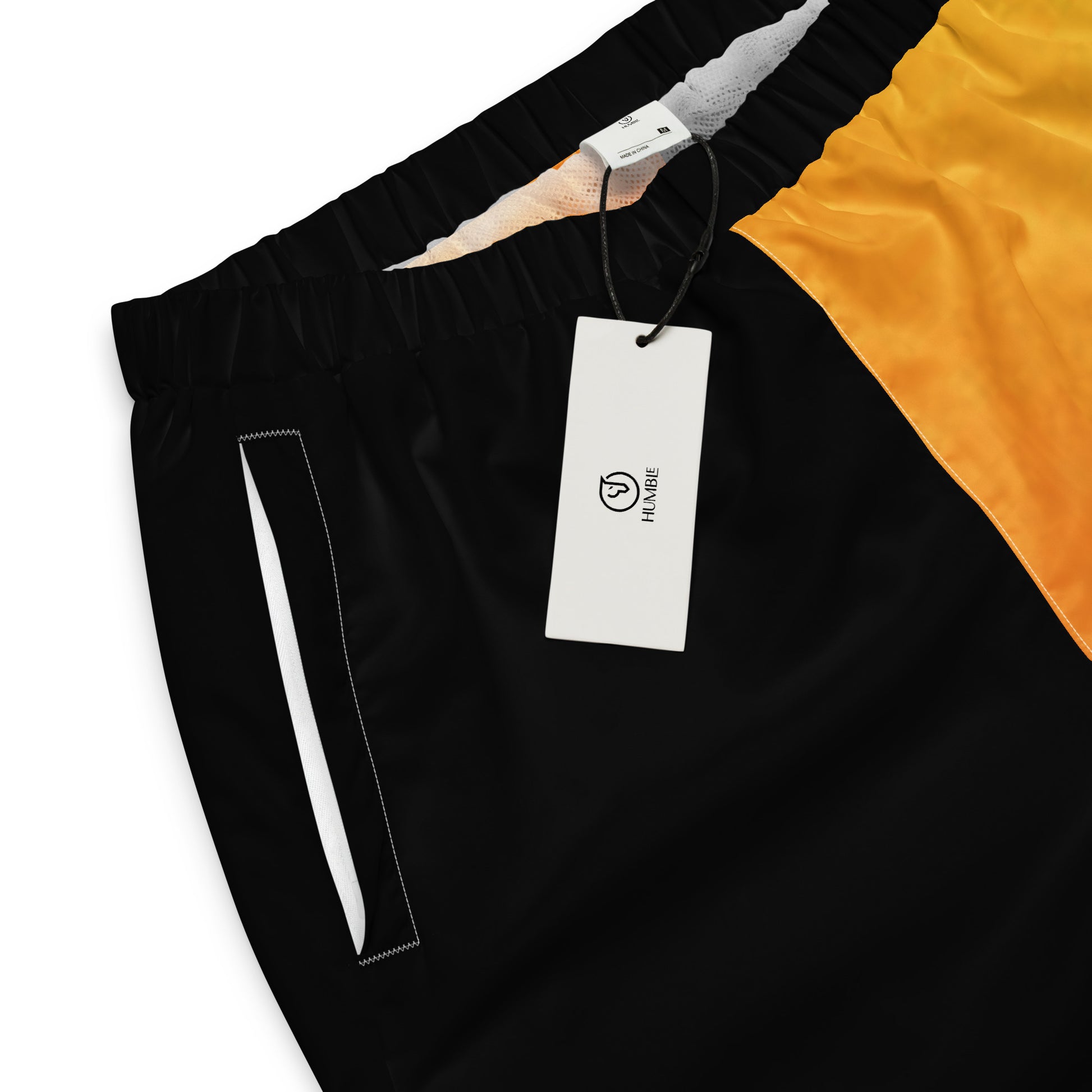 Humble Sportswear™ Men's Fire Yellow Track Pants - Mireille Fine Art