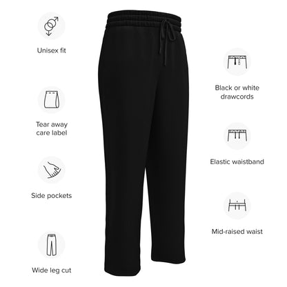 Humble Sportswear™ Black Wide-leg Joggers