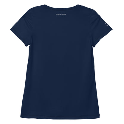 Humble Sportswear women's sports mesh t-shirt navy color match