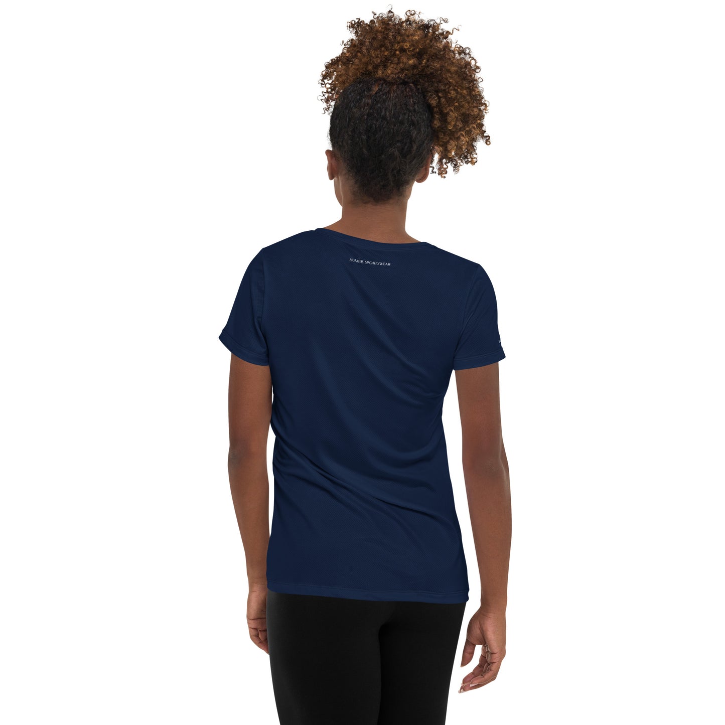 Humble Sportswear women's sports mesh t-shirt navy color match