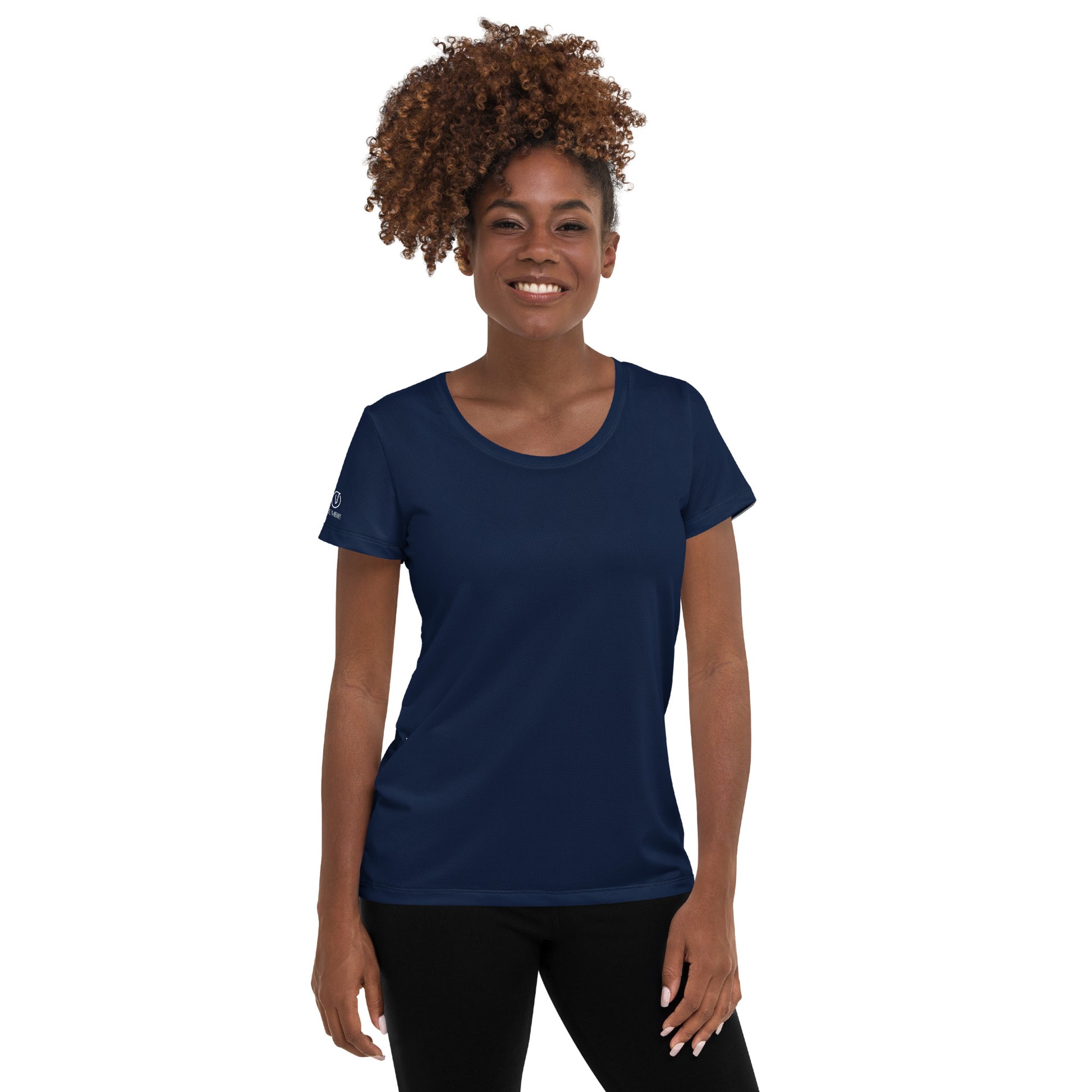 Humble Sportswear women's sports mesh t-shirt navy color match