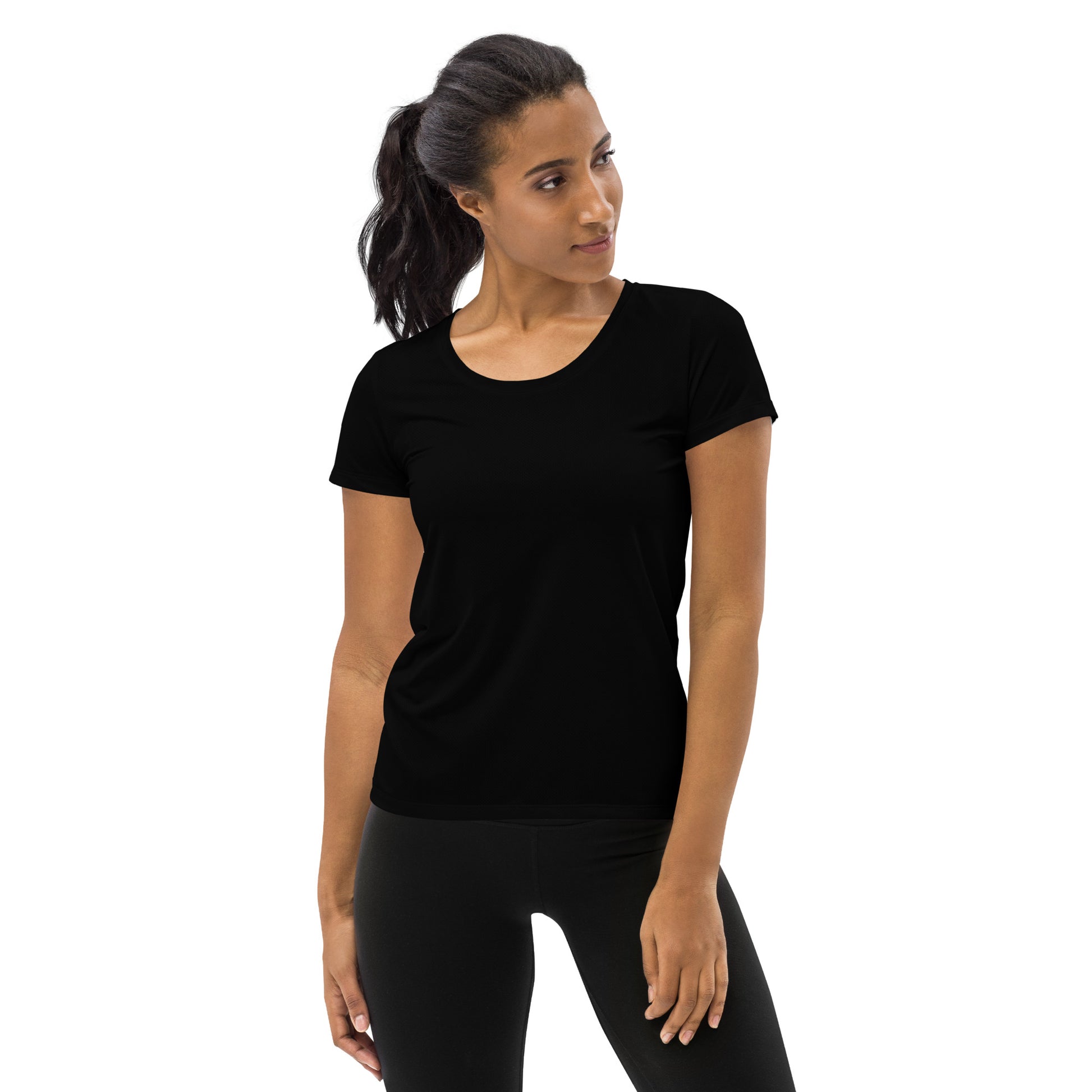 Humble Sportswear women's sports mesh t-shirt black color match