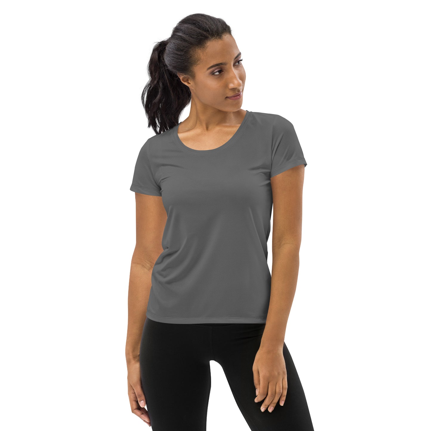 Humble sportswear women's sports mesh t-shirt grey color match 