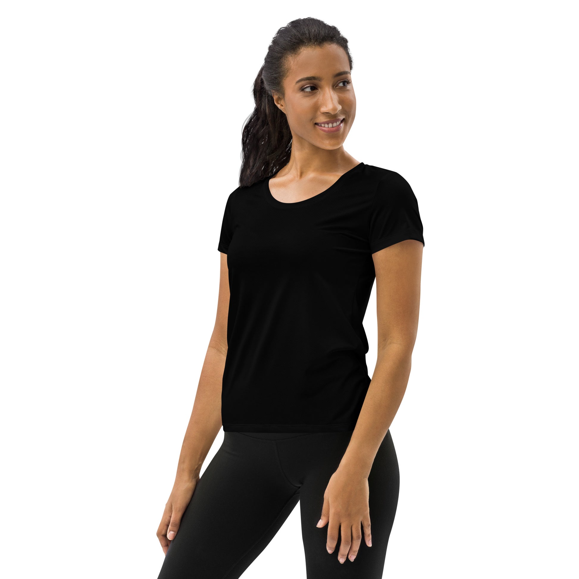 Humble Sportswear women's sports mesh t-shirt black color match