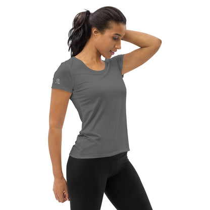 Humble sportswear women's sports mesh t-shirt grey color match 