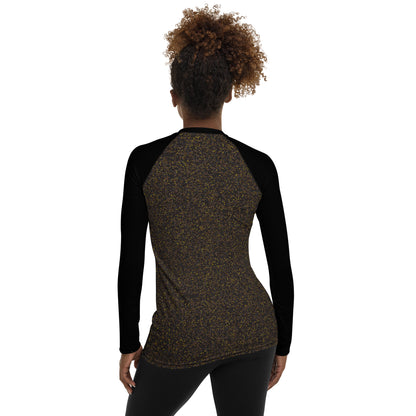 Humble Sportswear women's long sleeve compression rash guard polka dot print