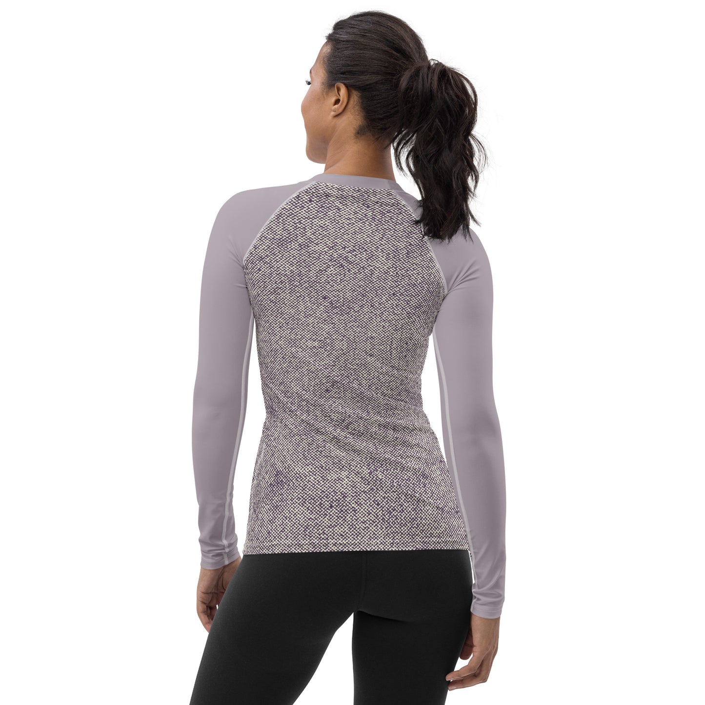 Humble Sportswear women’s long sleeve compression rash guard color match purple