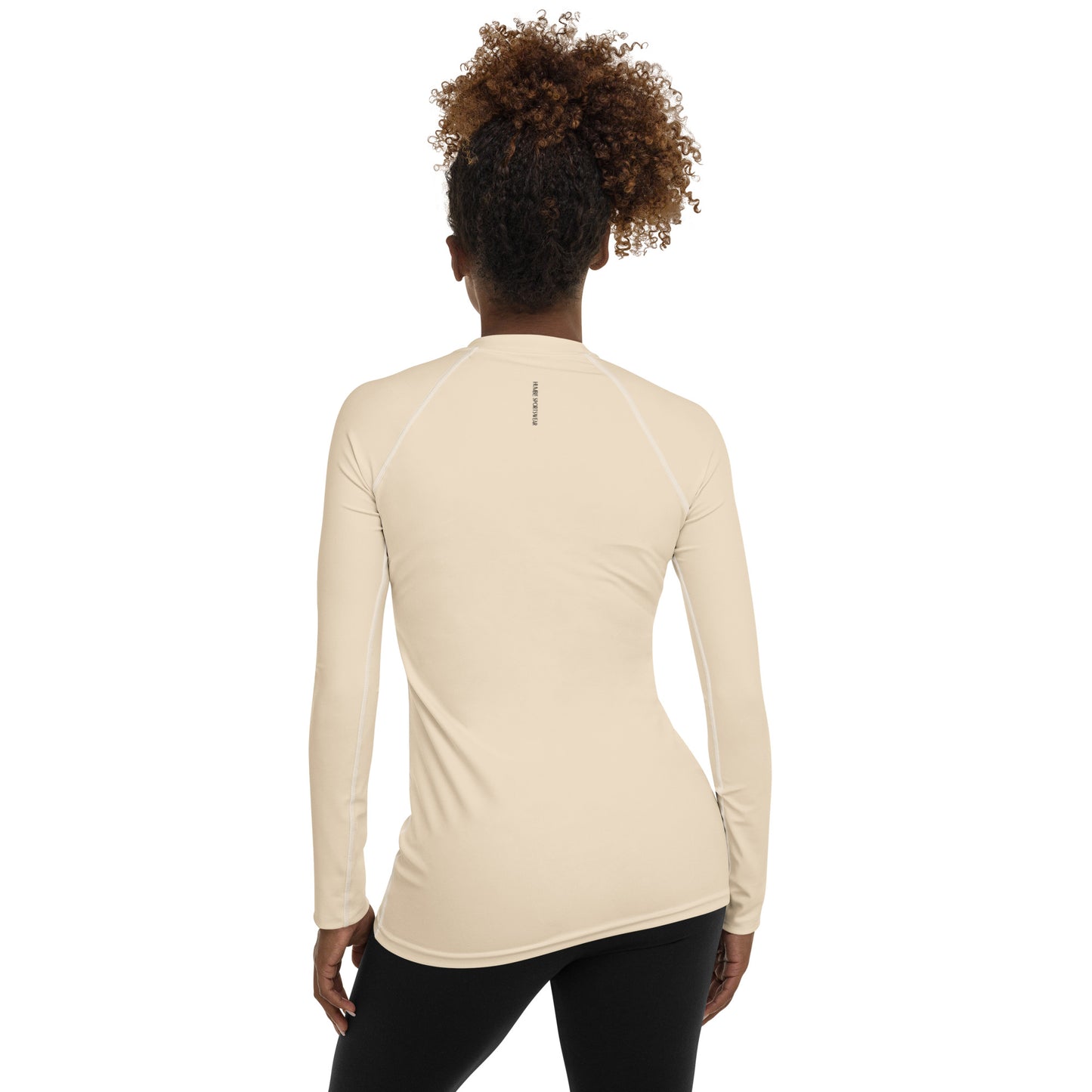 Humble Sportswear women’s long sleeve buff yellow compression sports rash guard 