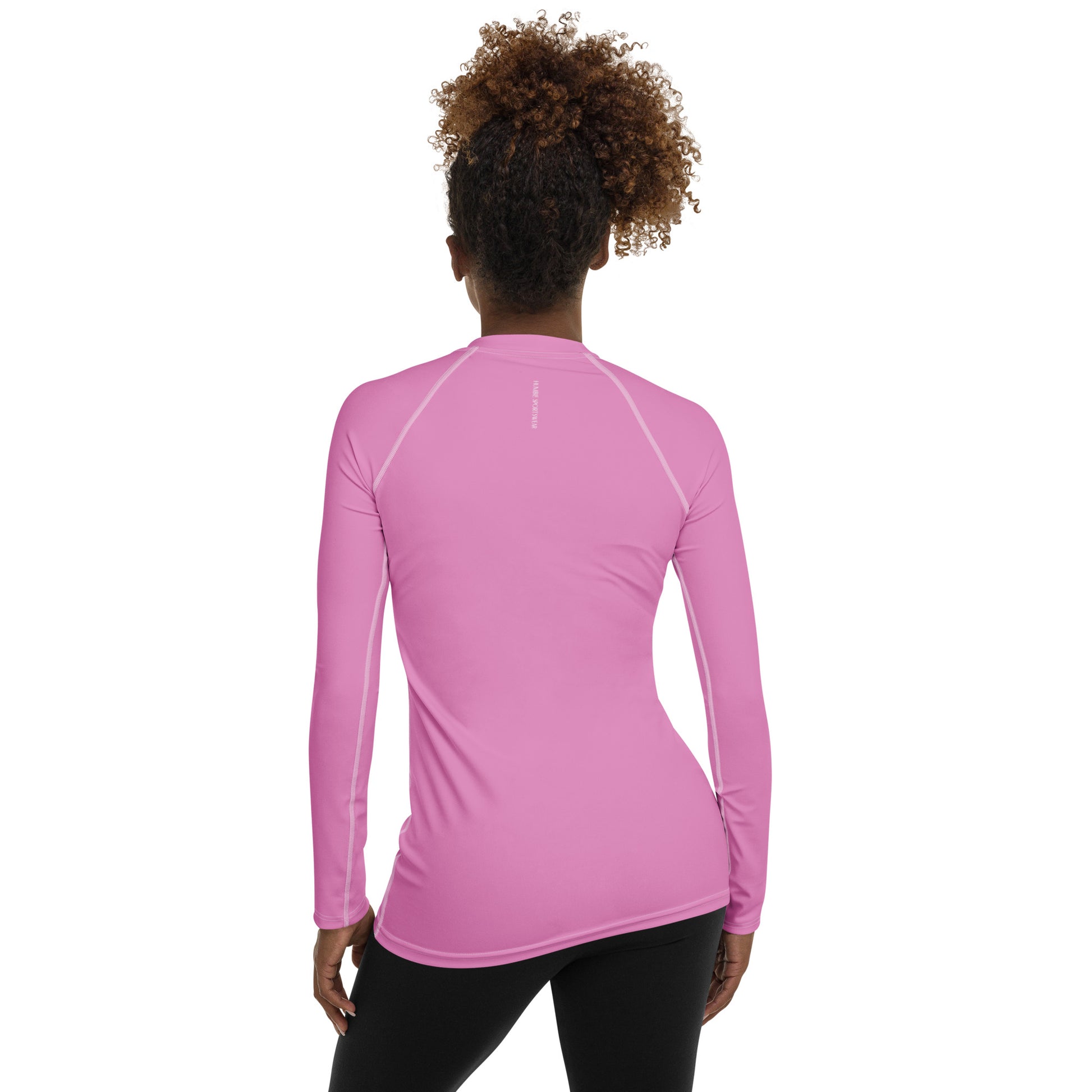 Humble Sportswear women’s long sleeve pink color match compression rash guard