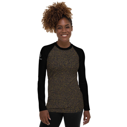 Humble Sportswear women's long sleeve compression rash guard polka dot print