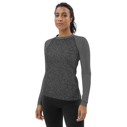 Humble Sportswear women’s long sleeve color match grey compression rash guard