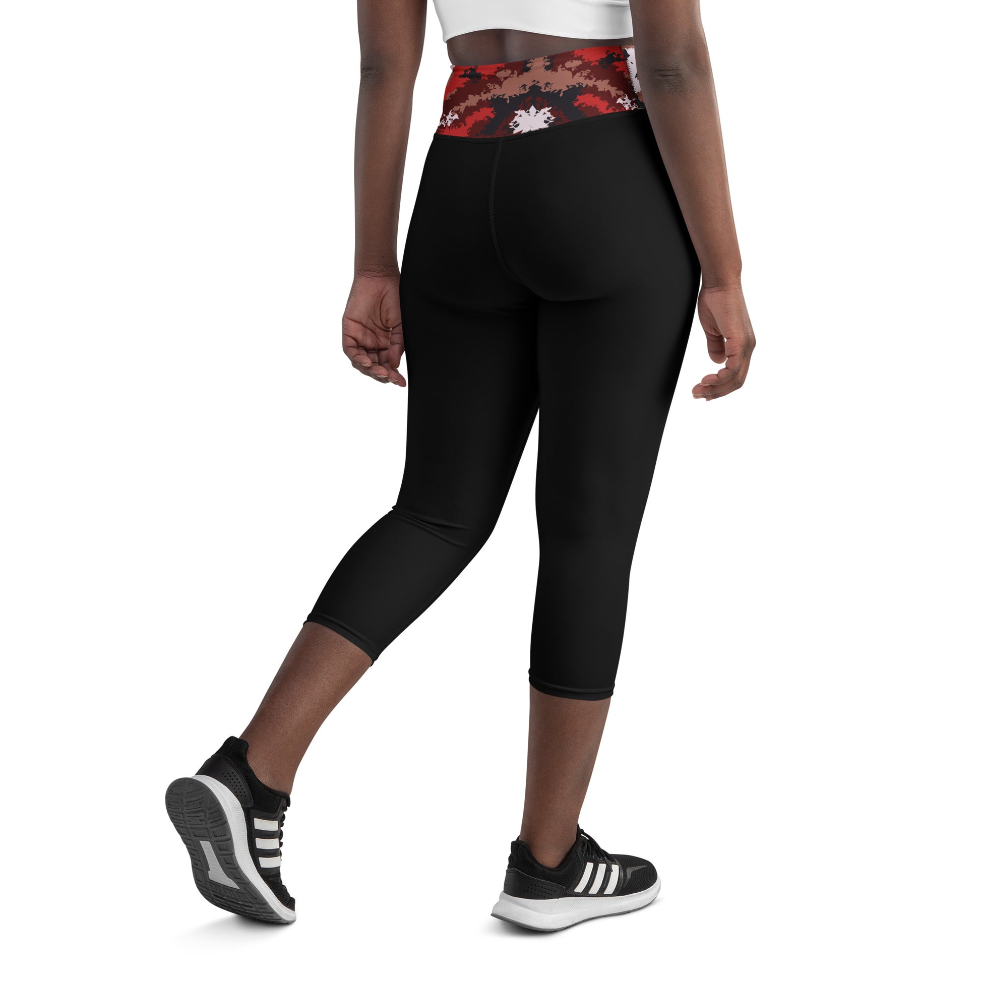 Humble Sportswear women's black high waist capri leggings