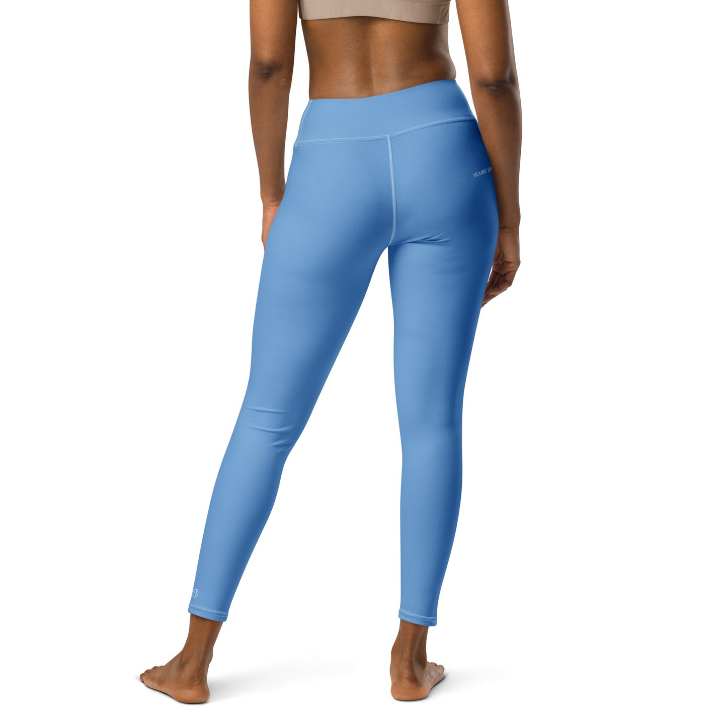 Humble Sportswear women’s light blue color match high waisted long activewear leggings