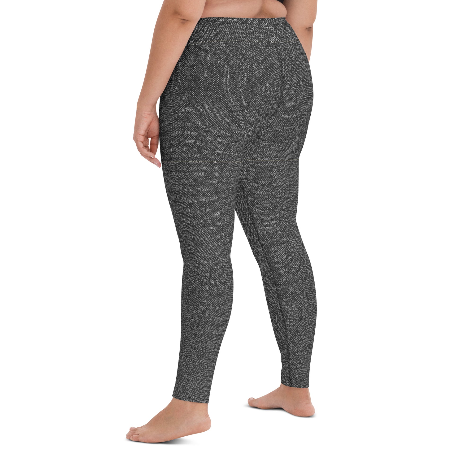 Humble Sportswear women’s long high waist spotted grey activewear leggings