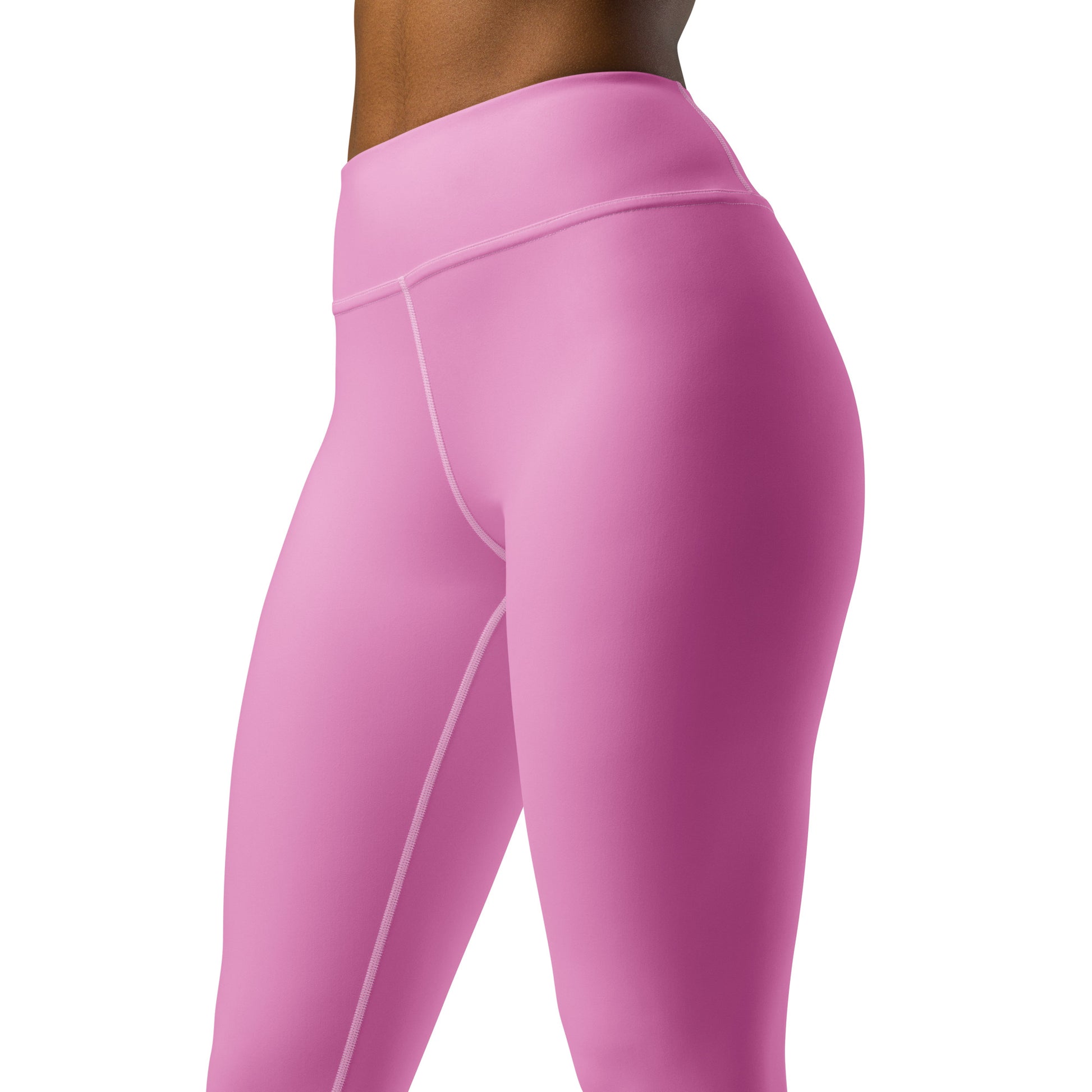 Humble Sportswear women’s pink color match high waist workout leggings long