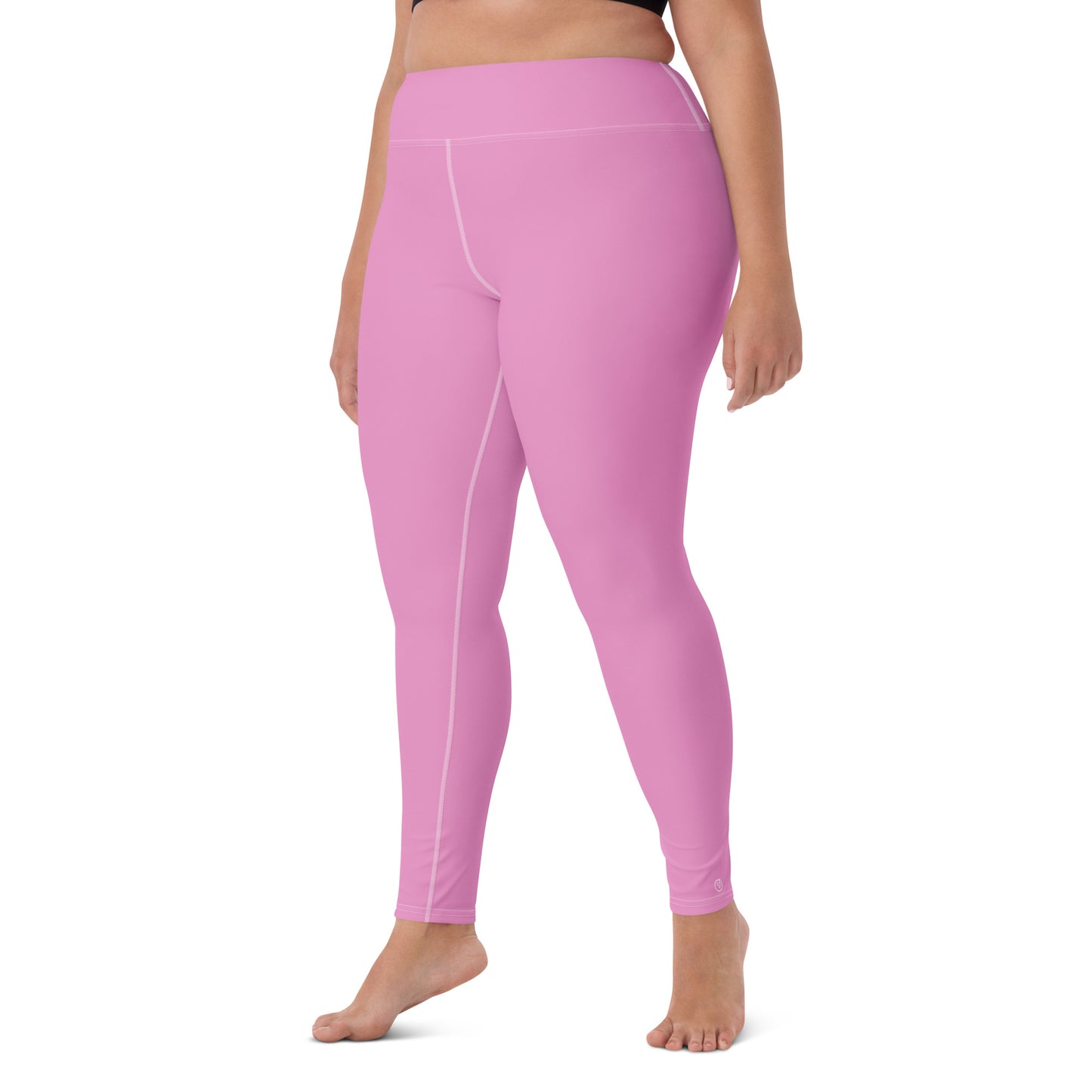 Humble Sportswear women’s pink color match high waist workout leggings long