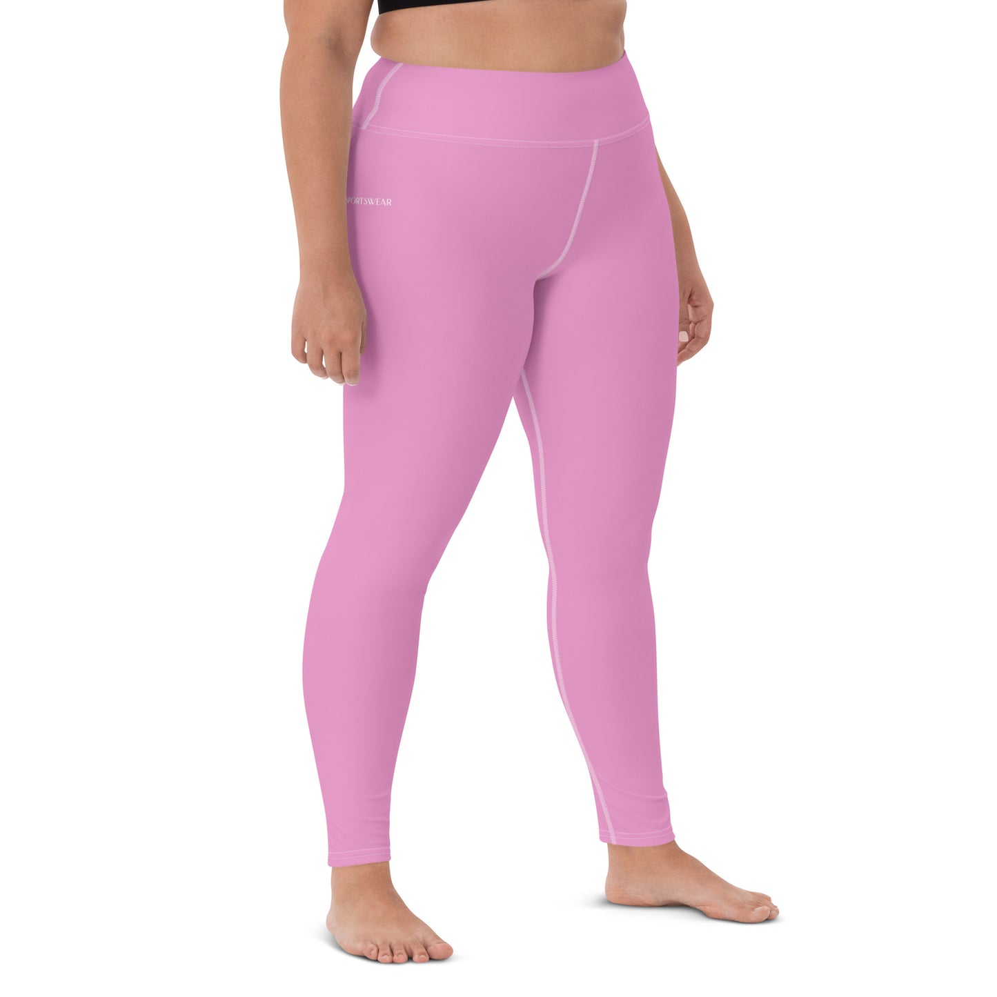 Humble Sportswear women’s pink color match high waist workout leggings long