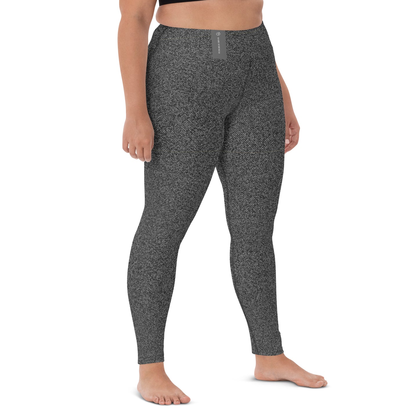 Humble Sportswear women’s long high waist spotted grey activewear leggings