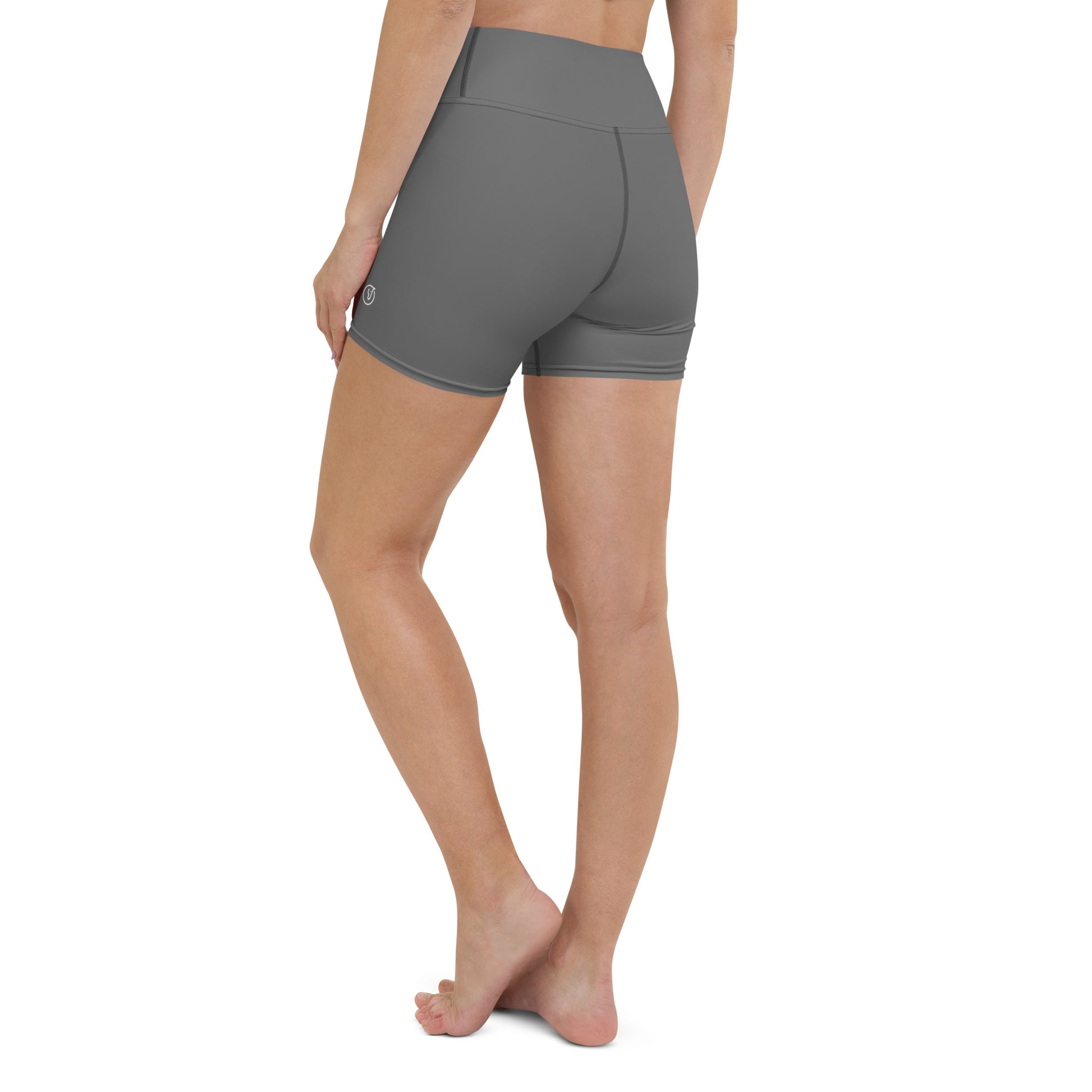 Humble Sportswear women's grey color match high waist dri-fit shorts 