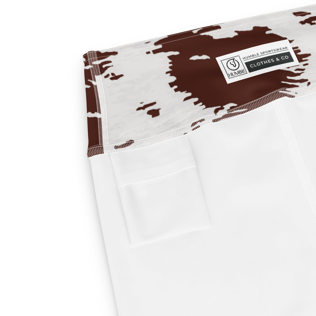 stretch fabric animal print capris 