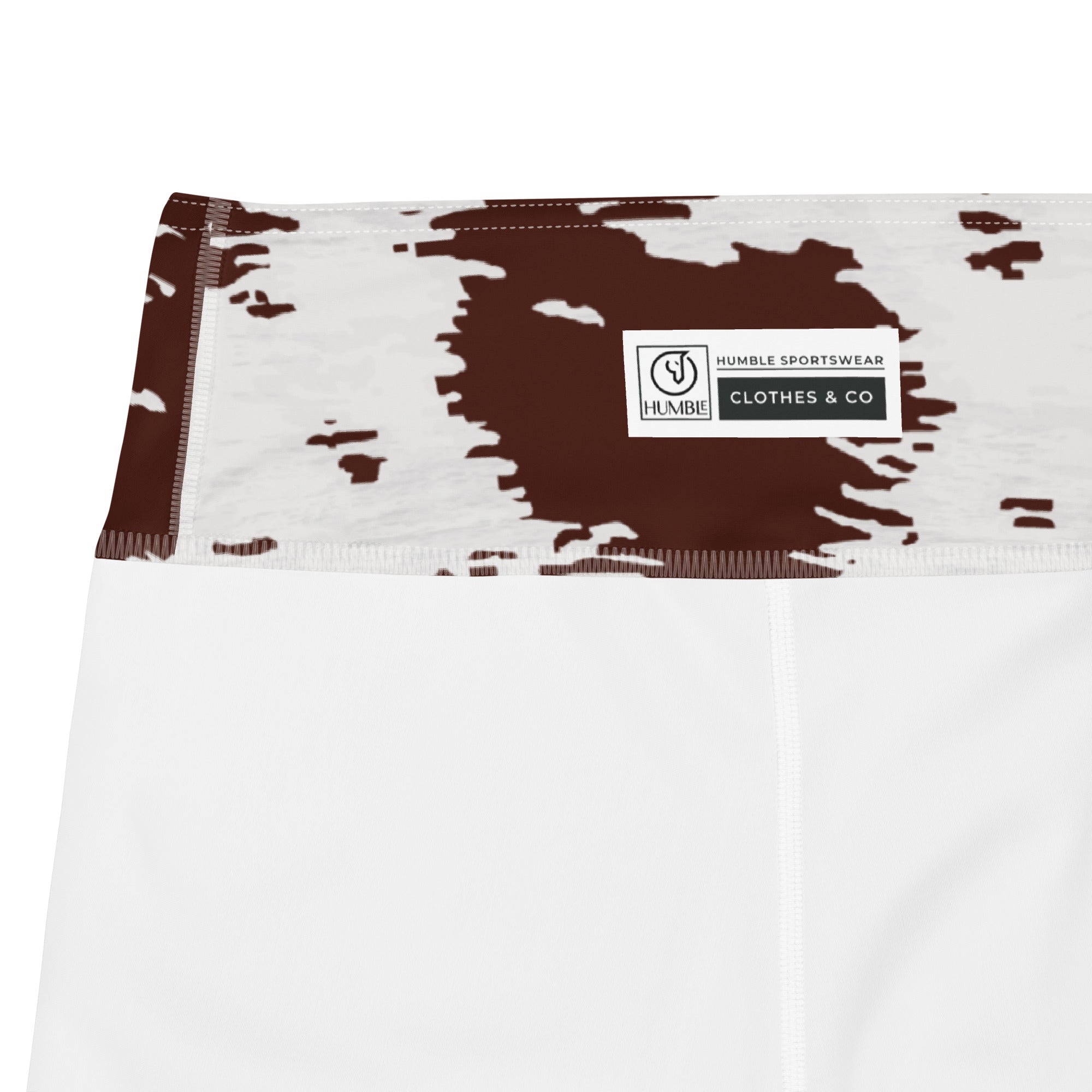 women's capri leggings close-up pattern