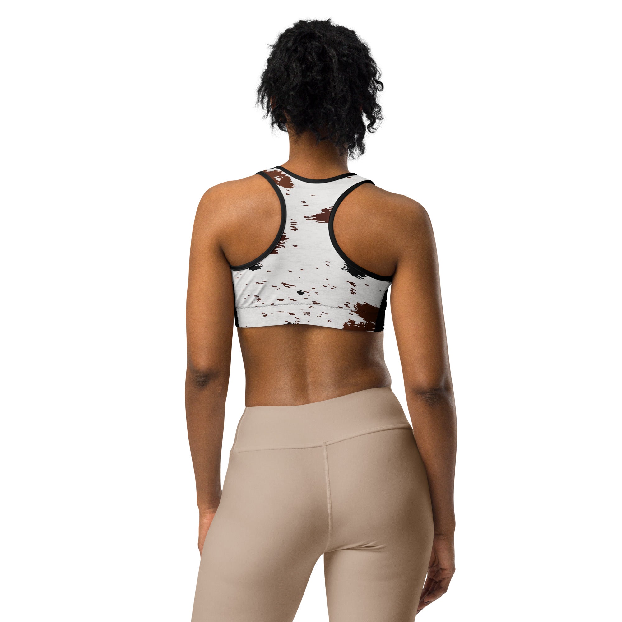 racerback sports bra close-up pattern