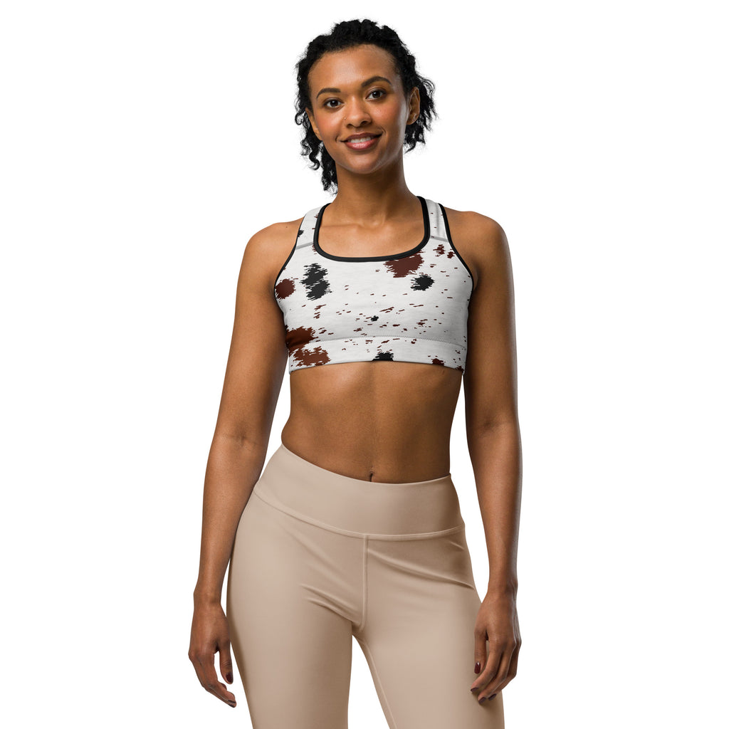 women's animal print activewear bra 