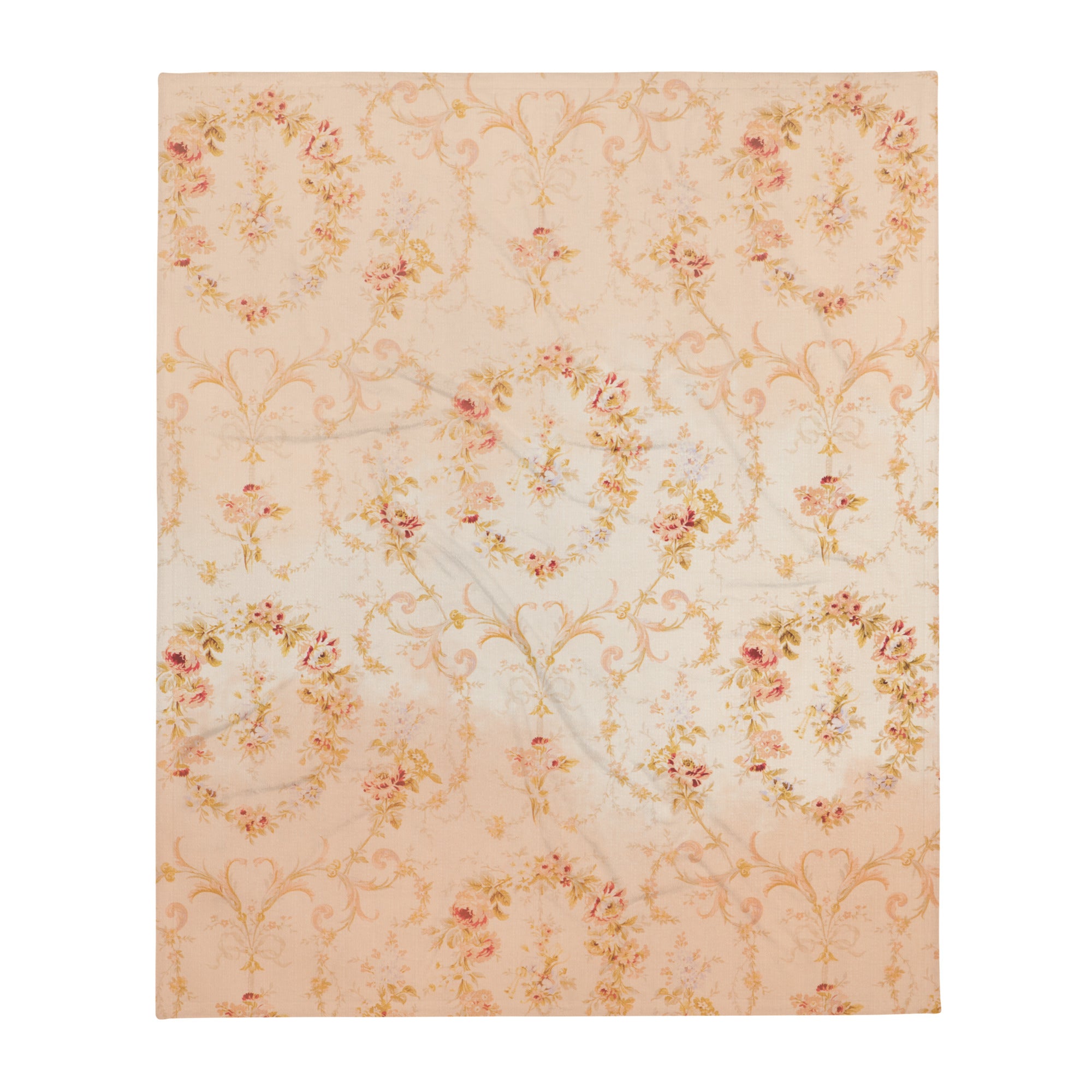 cozy vintage floral throw