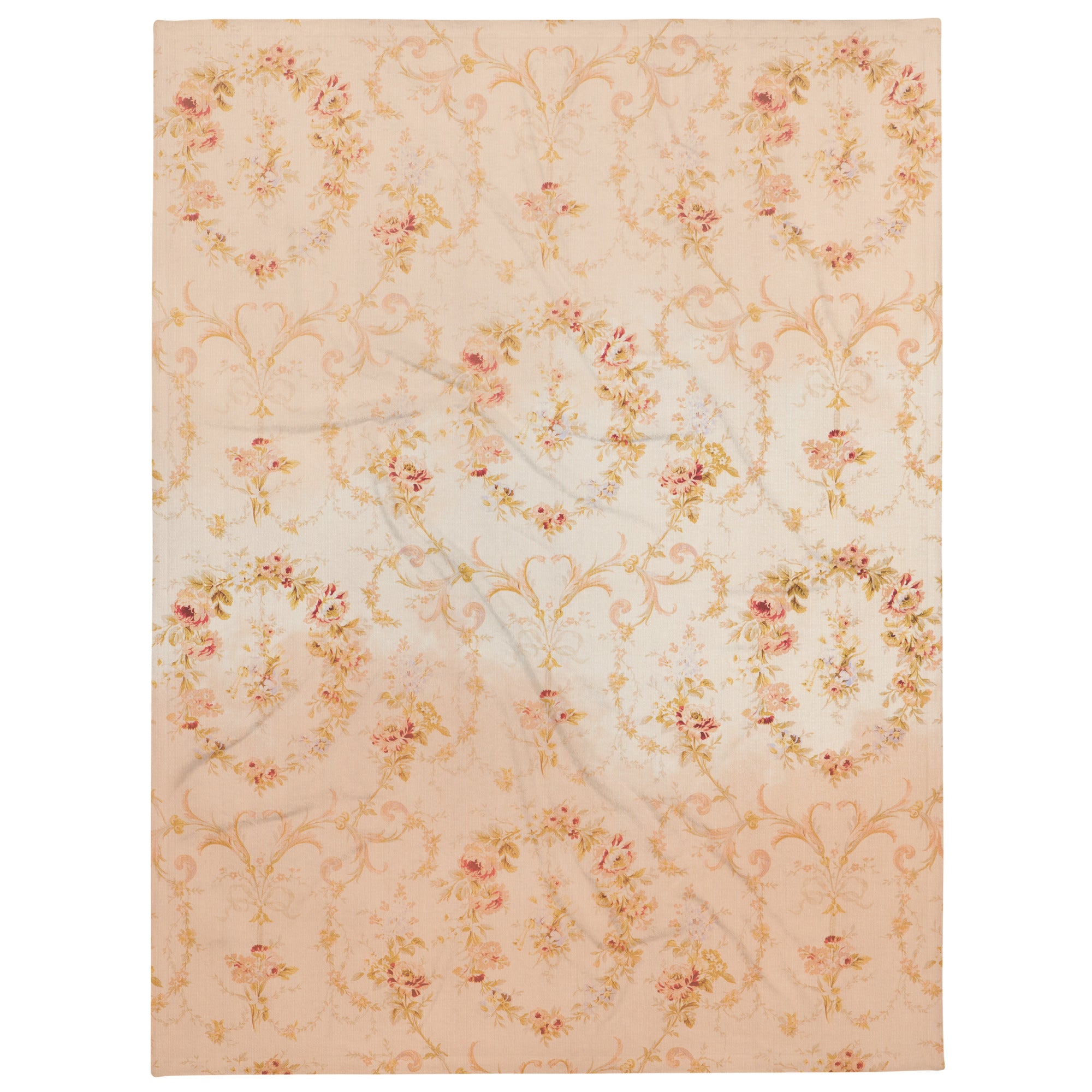 Vintage floral throw blanket