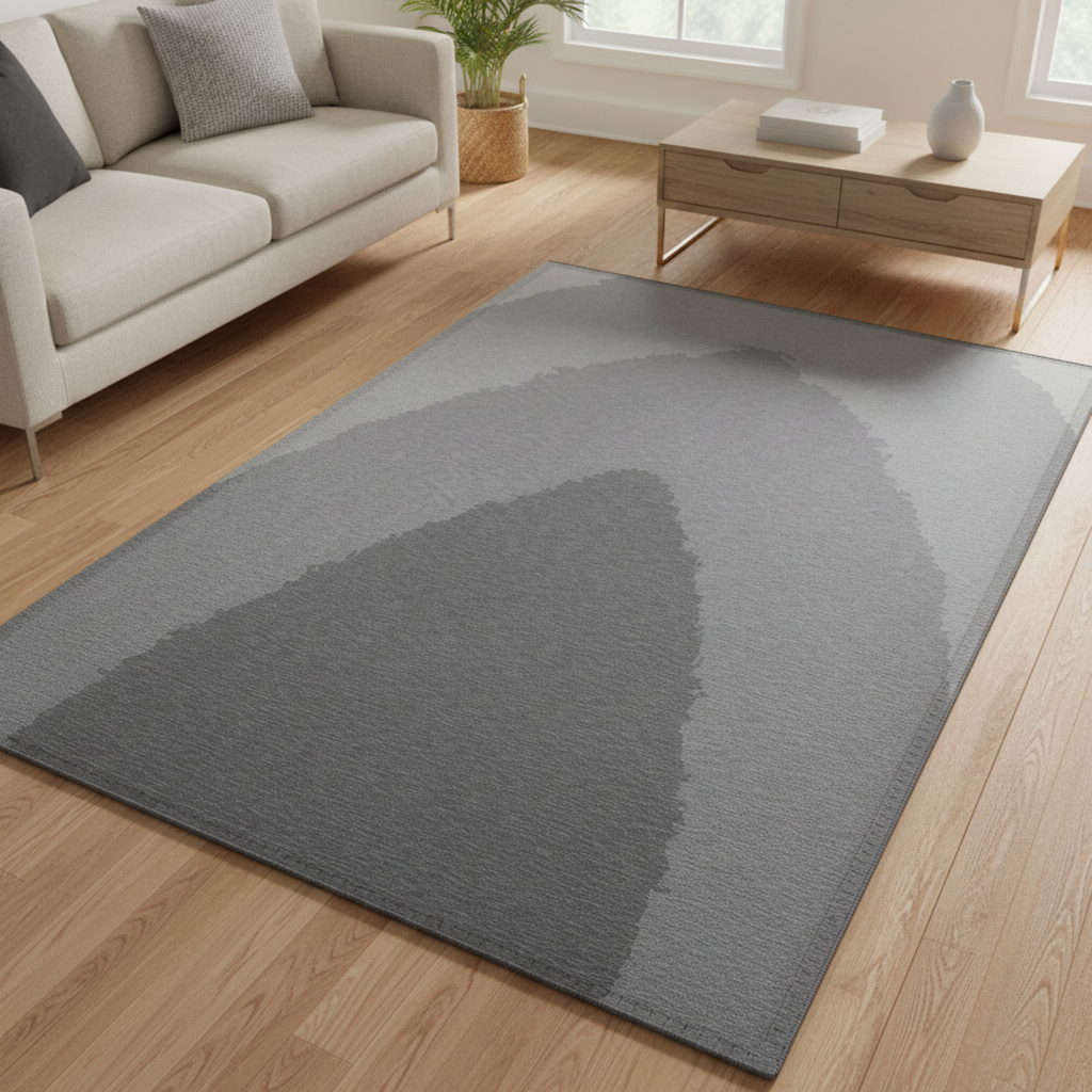 Abstract Grey Area Rug - Mirfia