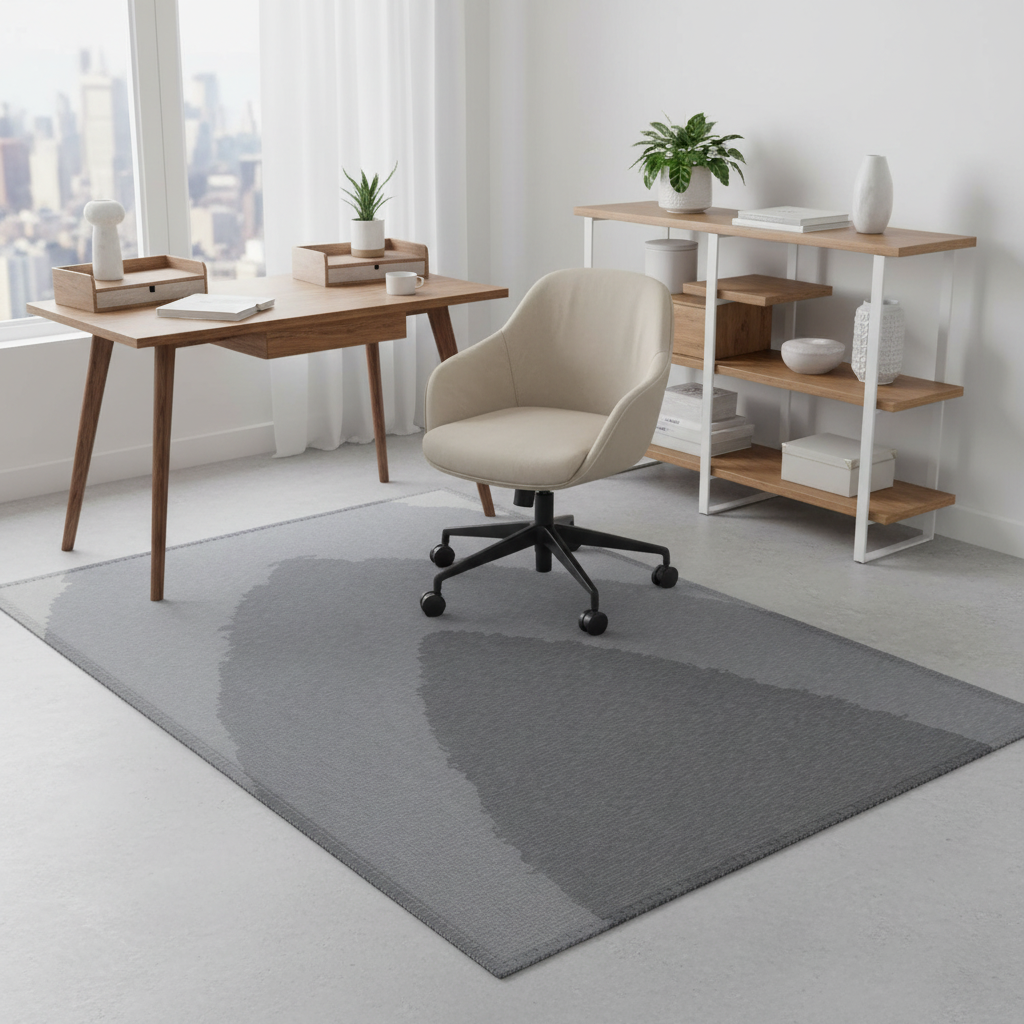 Abstract Grey Area Rug