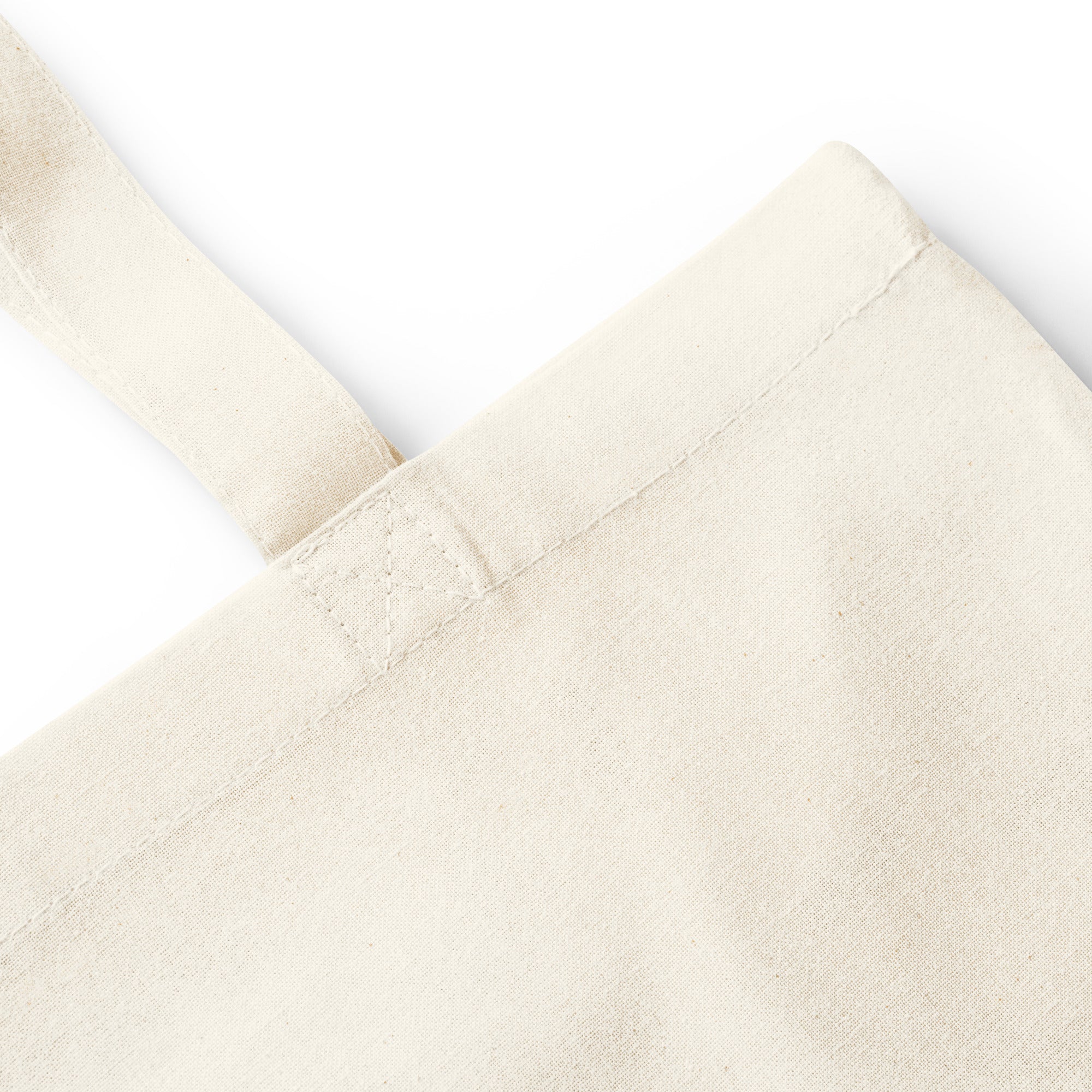 open top tote bag close up details