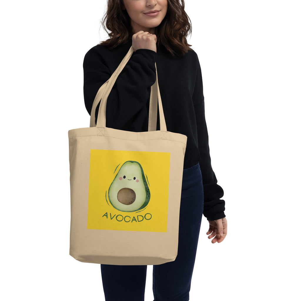 Organic Cotton Avocado Tote Bag - Mirfia