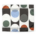 mid-century modern duvet cover with geometric patterns 