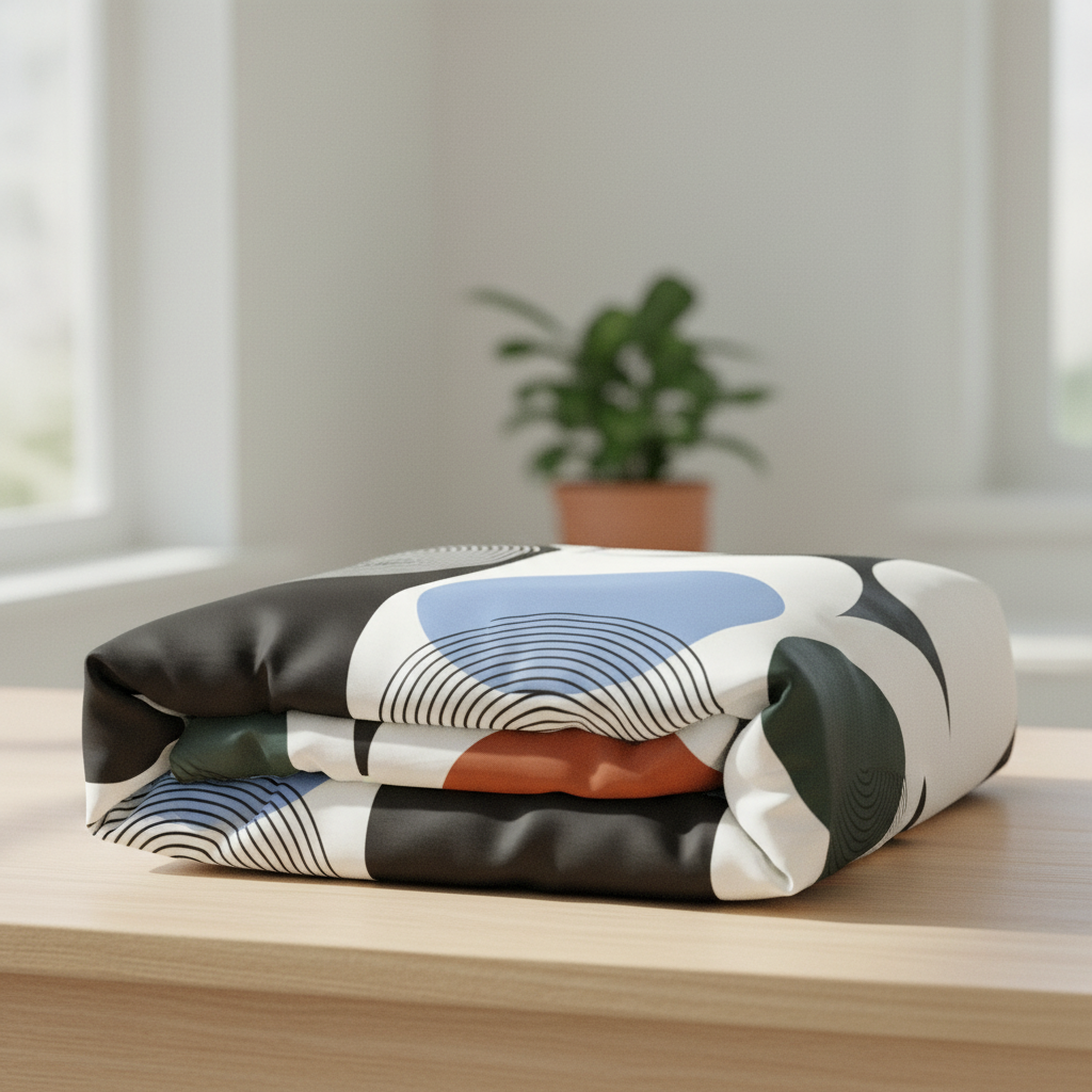 folded bauhaus geometric duvet cover 