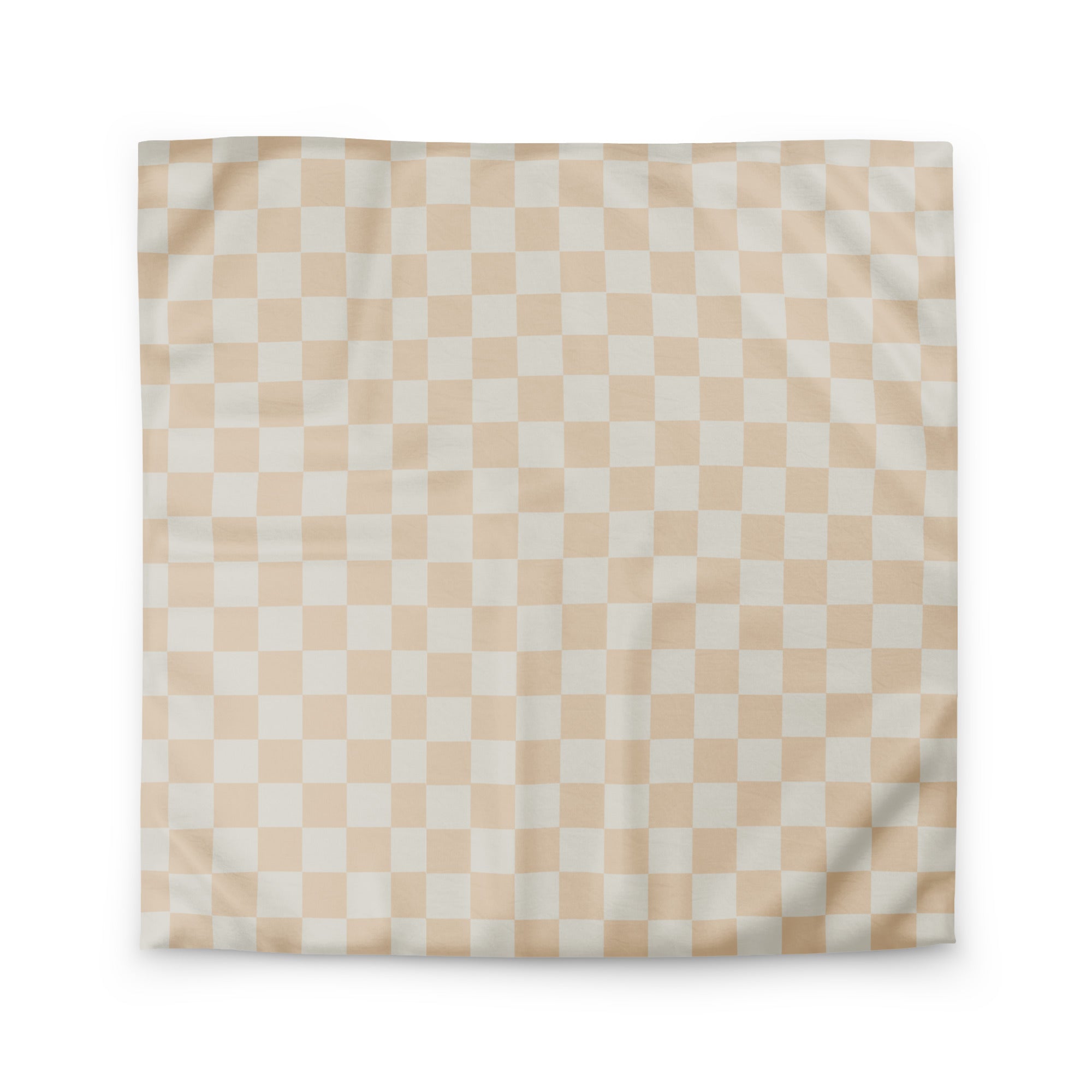 minimalist checkerboard print for a cozy, modern aesthetic