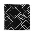 Black Geometric Pattern Duvet Cover - Mirfia