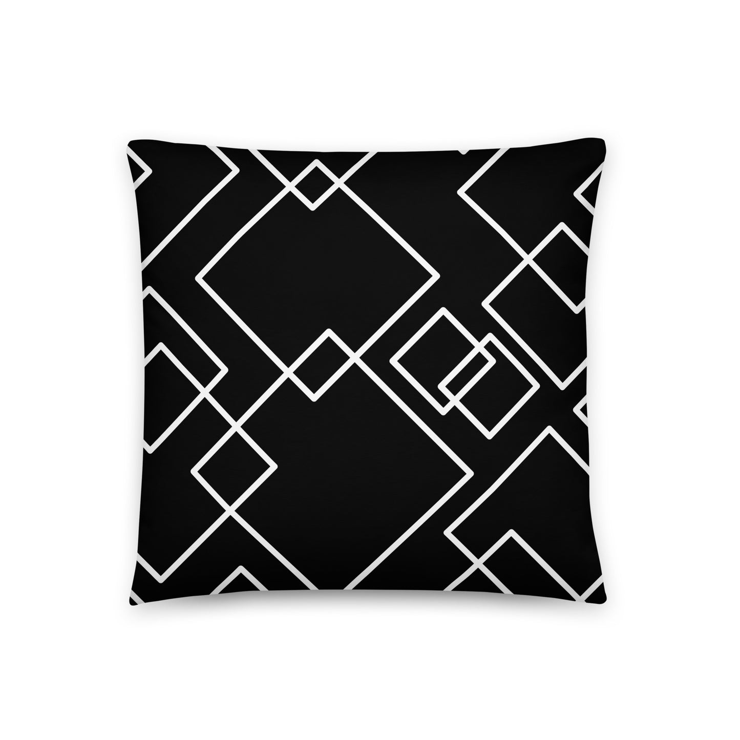 modern decorative throw cushion black pattern