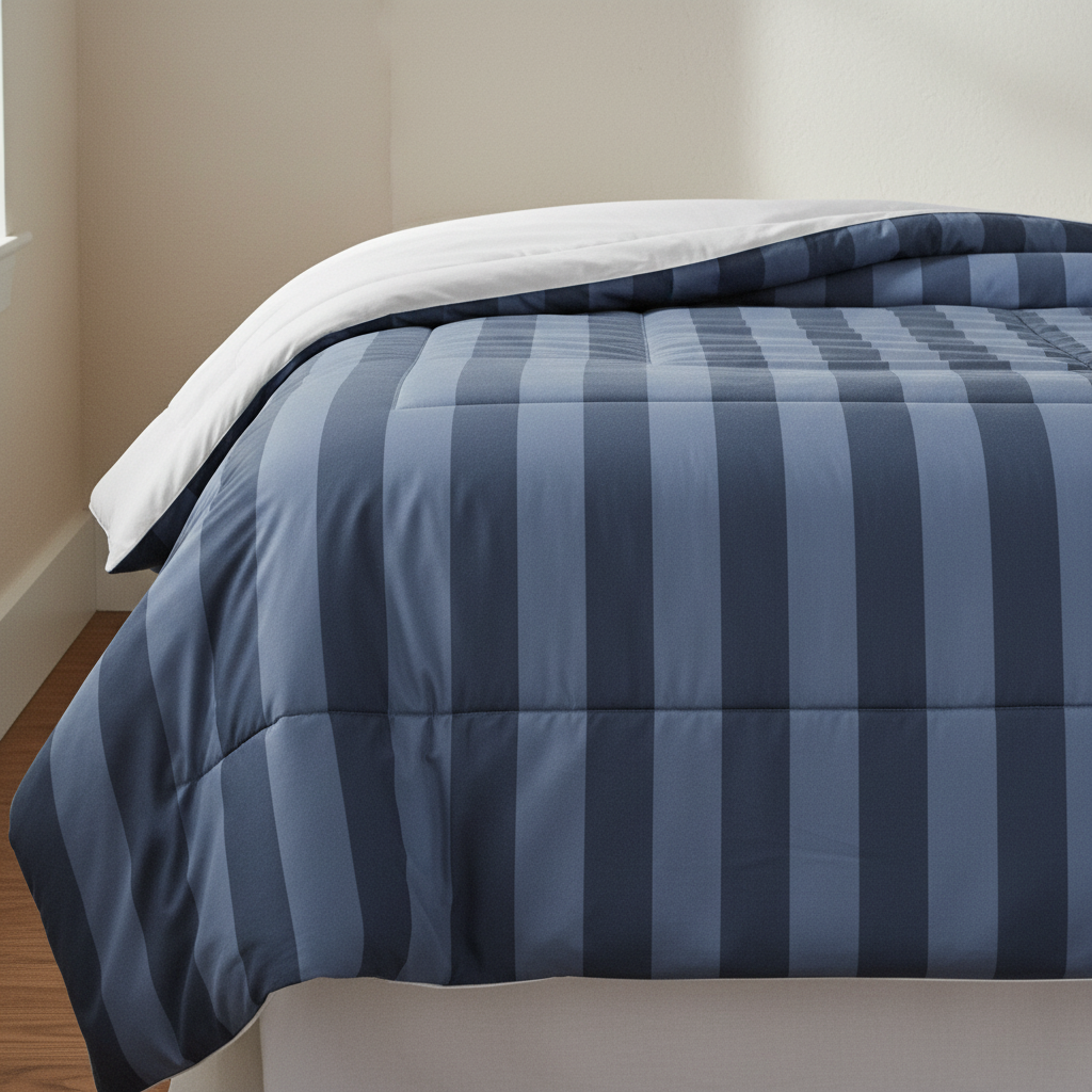 blue striped Comforter - Mirfia