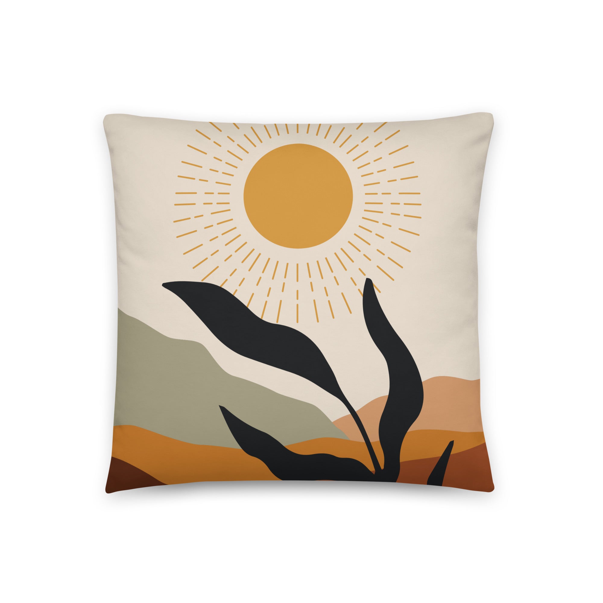 Bohemian Abstract Throw Pillow - Mirfia