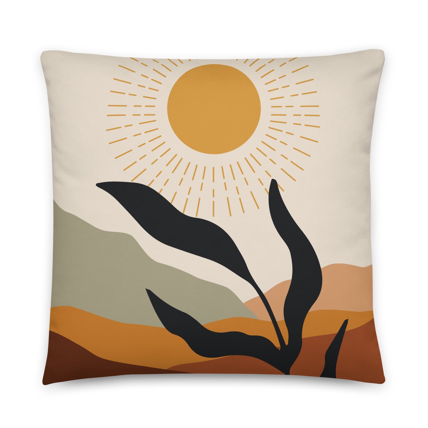 Bohemian Abstract Throw Pillow - Mirfia