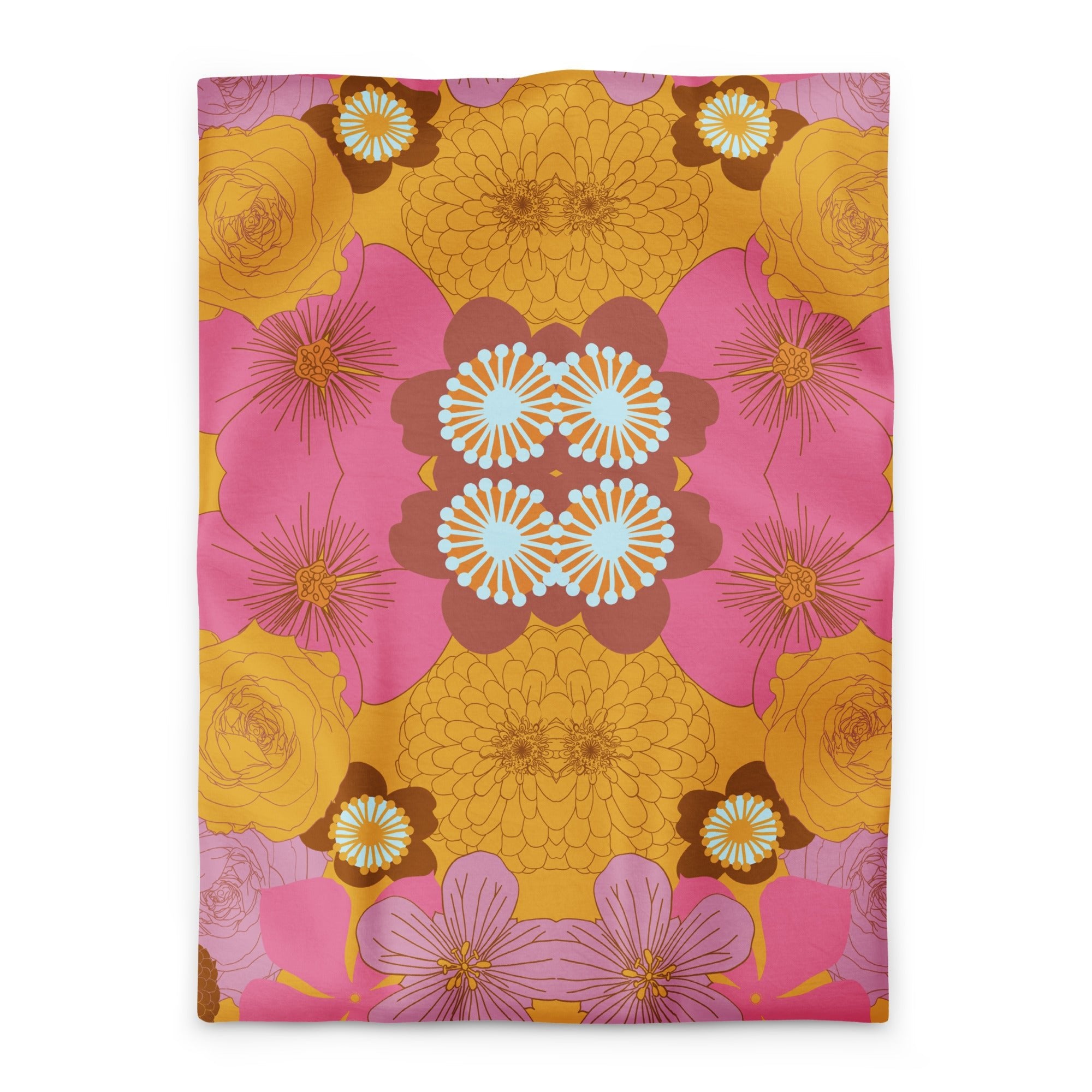 Boho Floral Print Duvet Cover - Mirfia