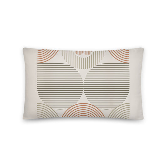 Boho Geometric Print Throw Pillow - Mirfia