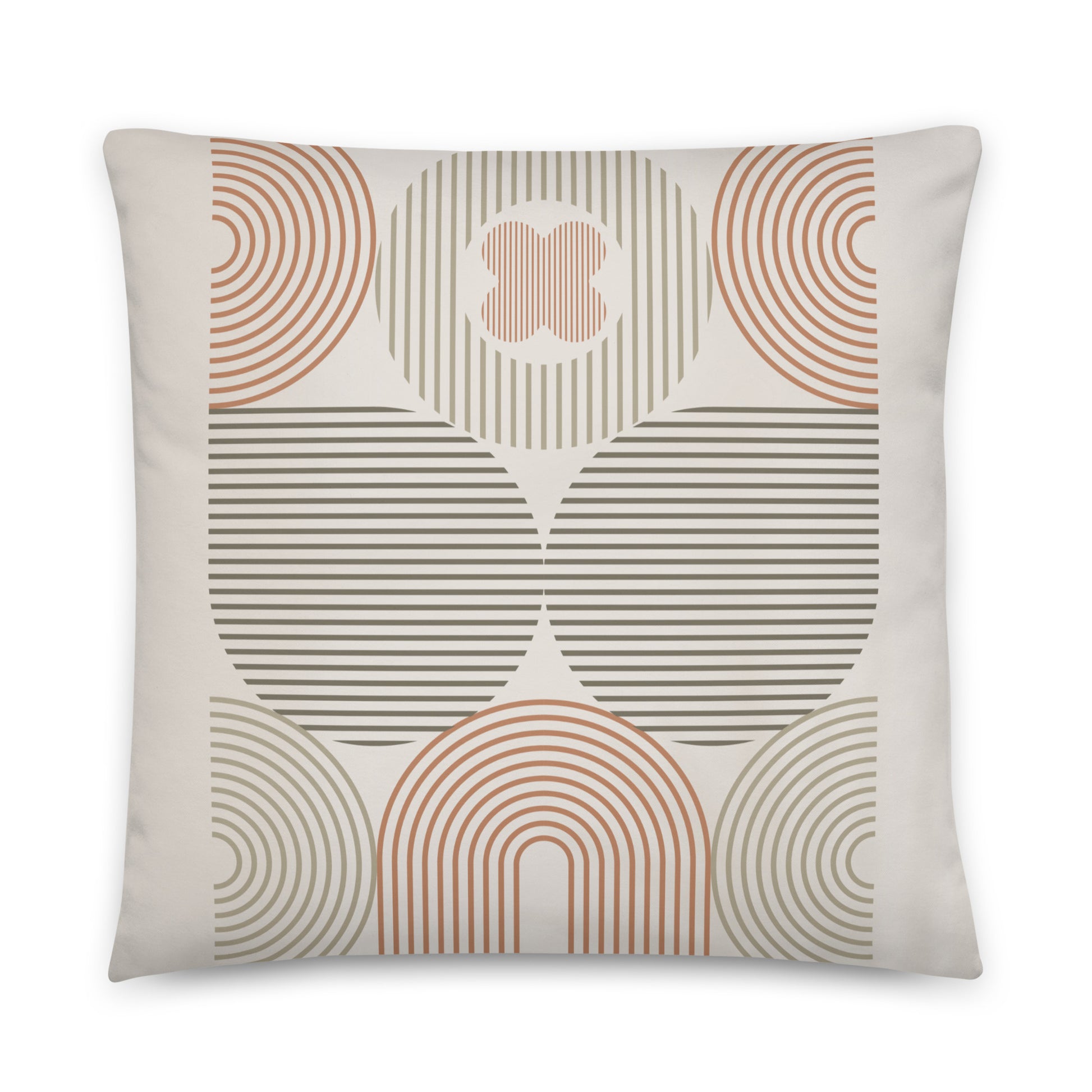 Boho Geometric Print Throw Pillow - Mirfia