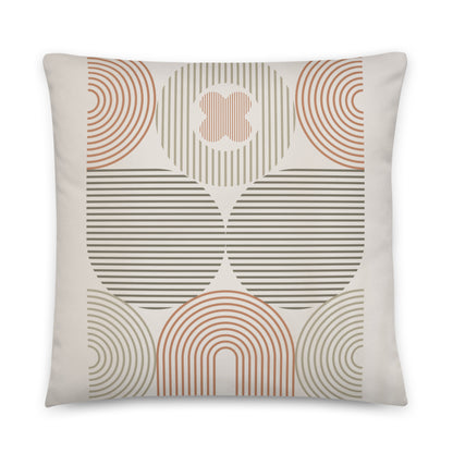 Boho Geometric Print Throw Pillow - Mirfia