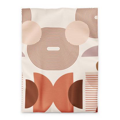 boho print duvet cover on bed 