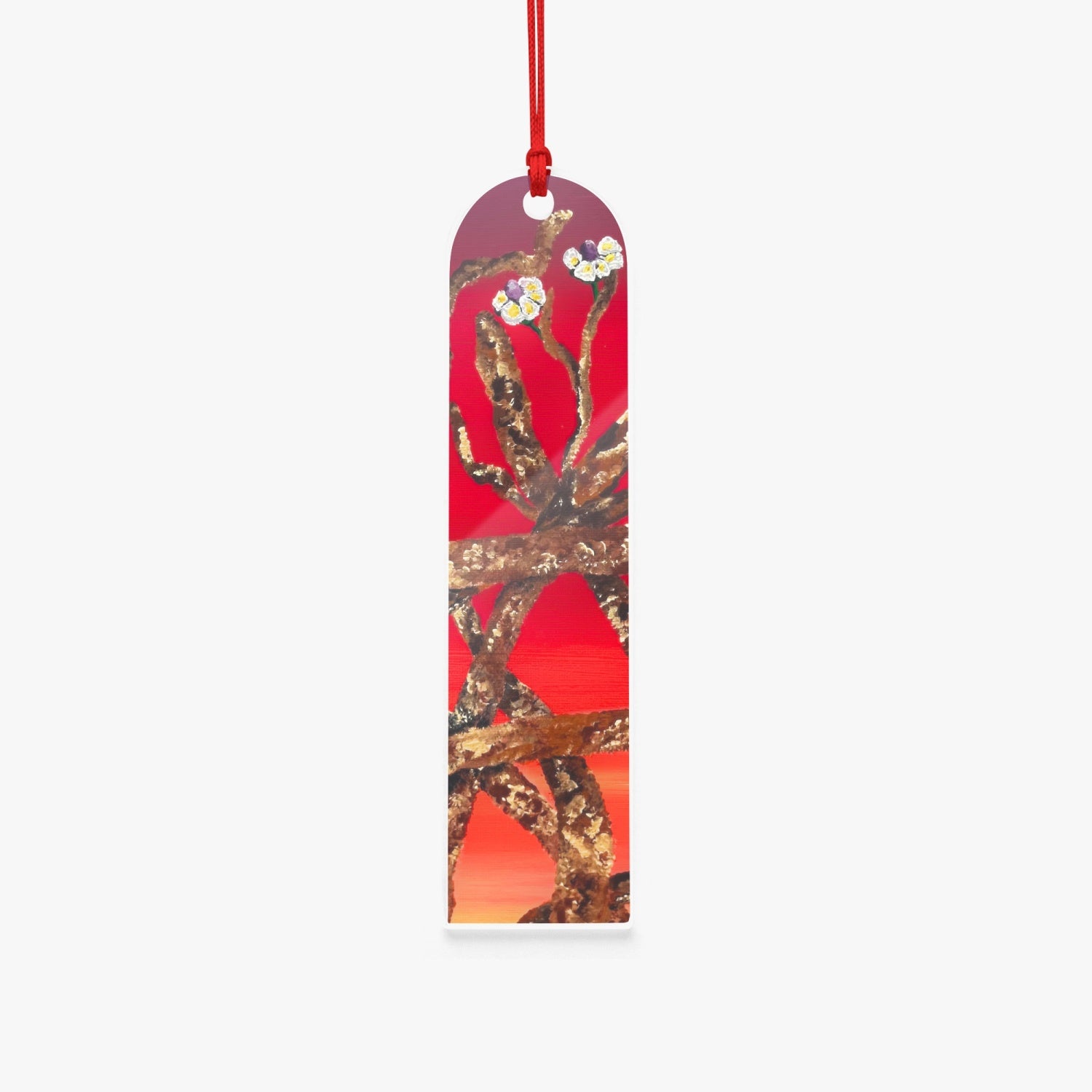 Bookmarks with tassels red